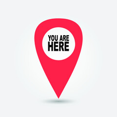 You Are Here Location Pointer Pin