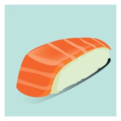 salmon nigiri sushi