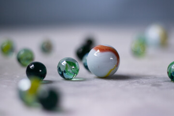 Spherical marble balls