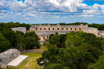 Fototapeta na wymiar Uxmal, an ancient Maya city of the classical period. One of the most important archaeological sites of Maya culture. UNESCO World Heritage site