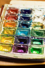 Picture of aquarelle paintbox
