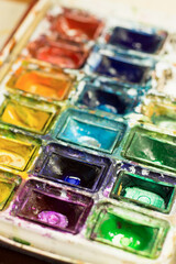 Picture of aquarelle paintbox