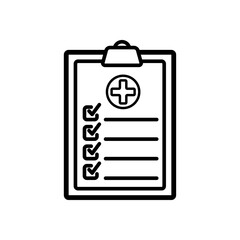 medical report - icon vector design template