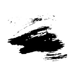 Fototapeta premium Ink black blot Abstract stain. Isolate on a white background