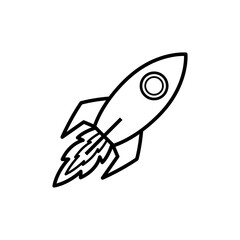 rocket icon vector design template