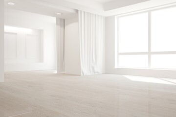 modern empty room interior design. 3D illustration