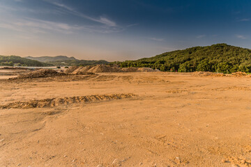 Land that has been cleared for development