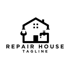 repair house logo design