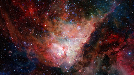 Cosmic landscape. Endless deep space. Elements of this image furnished by NASA