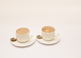 Delicious breakfast shot isolated against a white background. 