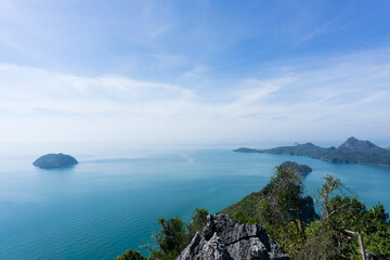 Khao Lom Muak Mountain, North Horn, The Via Ferrata of Thailand, Airforce base of Prachuap Khiri Khan, Thailand