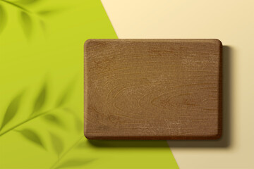 Wooden plate for product display