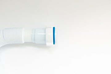 plastic pipe on a white background
