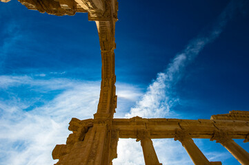 It's Archs of the Roman ruins of the Syrian town called Palmyra