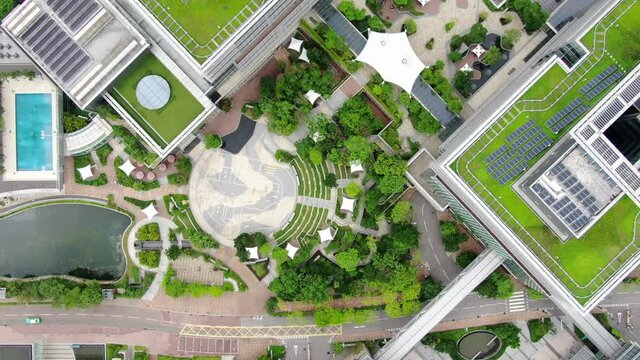 Hong Kong Science Park buildings, Aerial view.