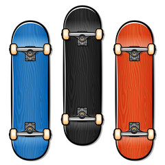 Vector skateboard cartoon isolated design © Francois Poirier