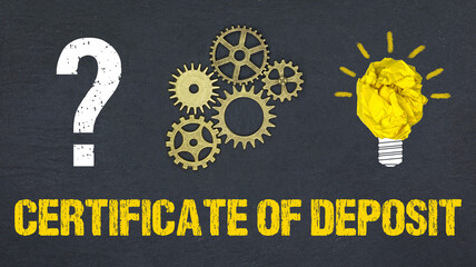 Obraz premium Certificate of Deposit