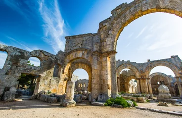 It's Ruins of the ancient castle of Syria.