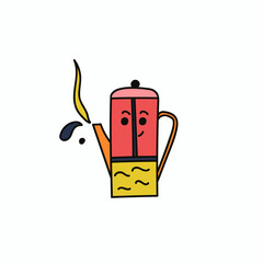 Vector illustration of coffee and tea