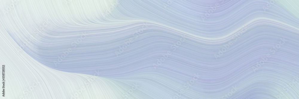 Aufkleber abstract dynamic banner design with light steel blue, lavender and light gray colors. fluid curved f