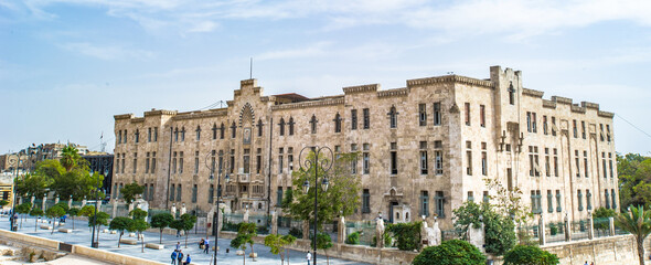 It's Grand Seray d'Alep, the former seat of Aleppo Governorate, Syria