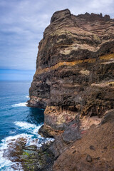 Cliffs and ocean view in Santo Antao island, Cape Verde