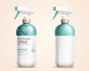 Realistic spray bottle set