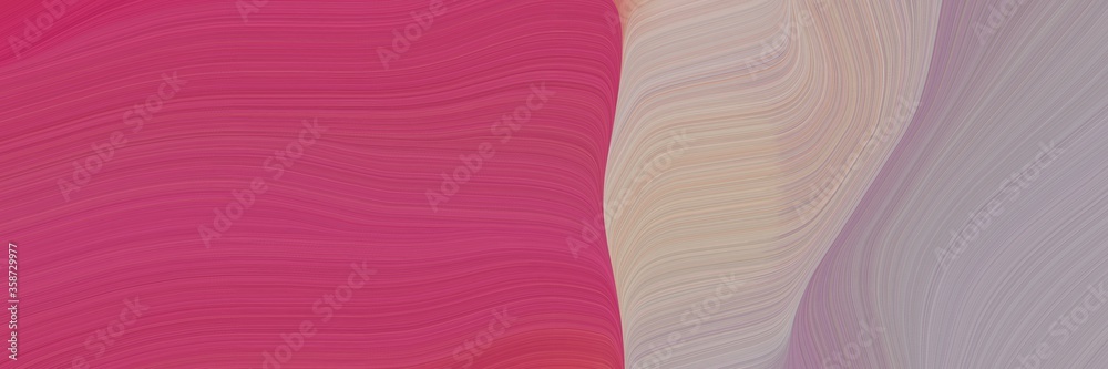 Aufkleber abstract flowing designed horizontal header with moderate pink, dark gray and rosy brown colors. flu