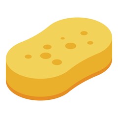 Washing sponge icon. Isometric of washing sponge vector icon for web design isolated on white background