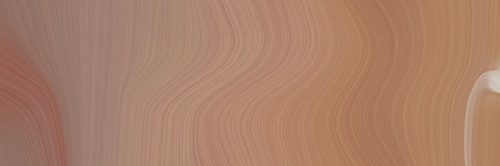 abstract modern header with rosy brown, pastel brown and silver colors. fluid curved lines with dynamic flowing waves and curves for poster or canvas