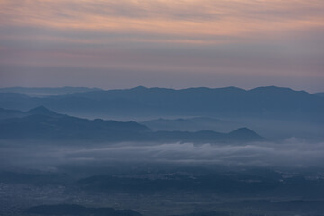 磐梯吾妻スカイラインから眺める福島市の雲海