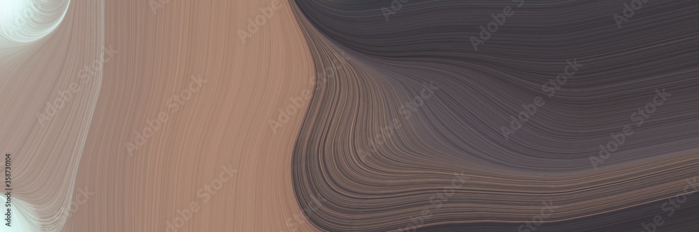 Poster abstract moving banner design with dim gray, old mauve and gray gray colors. fluid curved lines with dynamic flowing waves and curves for poster or canvas