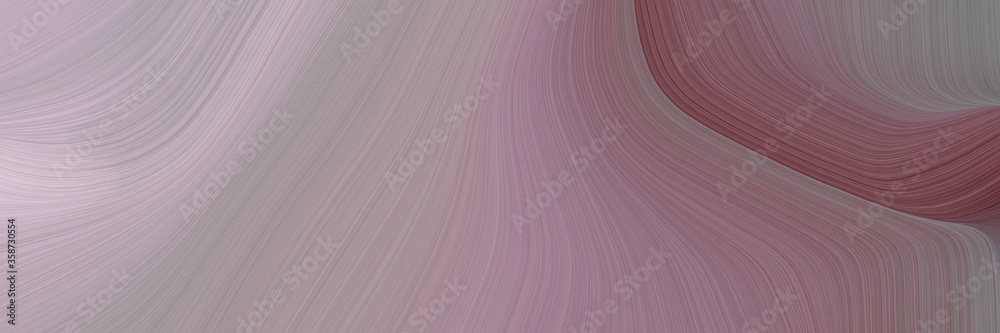 Poster abstract dynamic header design with gray gray, old mauve and silver colors. fluid curved lines with dynamic flowing waves and curves for poster or canvas