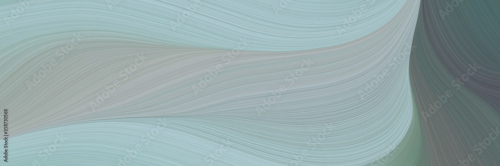 Aufkleber abstract decorative banner with ash gray, dim gray and light slate gray colors. fluid curved flowing