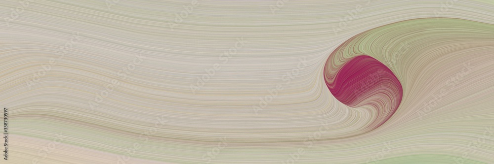 Poster abstract artistic header design with ash gray, dark moderate pink and rosy brown colors. fluid curved lines with dynamic flowing waves and curves for poster or canvas