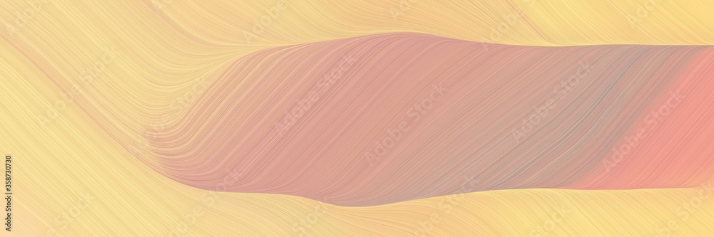 Poster abstract modern banner with burly wood, khaki and tan colors. fluid curved lines with dynamic flowin