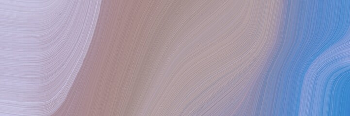 Obraz premium abstract flowing horizontal header with dark gray, steel blue and light steel blue colors. fluid curved flowing waves and curves for poster or canvas