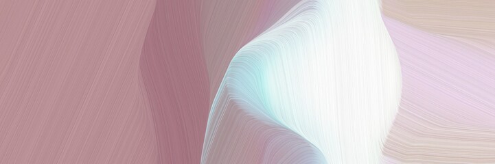 abstract flowing banner with rosy brown, lavender and light gray colors. fluid curved lines with dynamic flowing waves and curves for poster or canvas