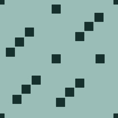 Obraz premium seamless abstract geometric pattern with dark squares on a green background