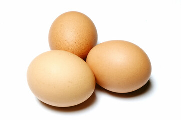 Eggs, Close Up against black background.