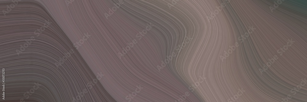 Poster abstract dynamic banner with dim gray, gray gray and dark slate gray colors. fluid curved flowing waves and curves for poster or canvas