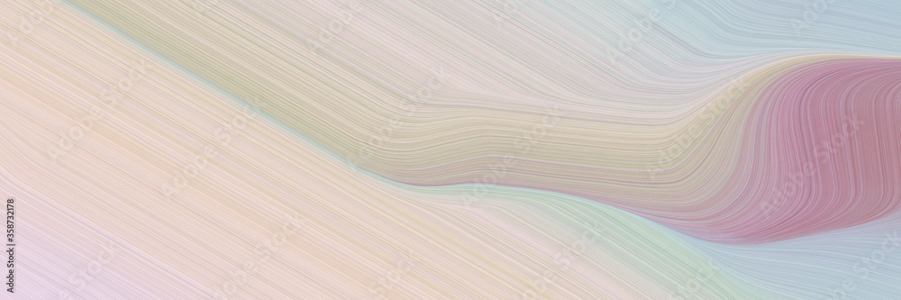 Poster abstract surreal header with pastel gray, rosy brown and silver colors. fluid curved lines with dynamic flowing waves and curves for poster or canvas
