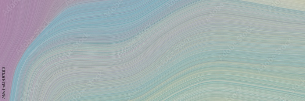 Aufkleber abstract surreal designed horizontal banner with dark gray, pastel purple and cadet blue colors. flu