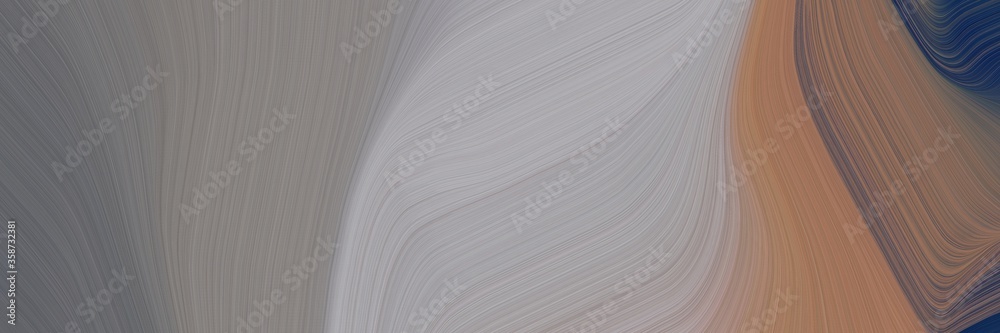 Aufkleber abstract flowing horizontal header with gray gray, dark slate gray and dark gray colors. fluid curved lines with dynamic flowing waves and curves for poster or canvas