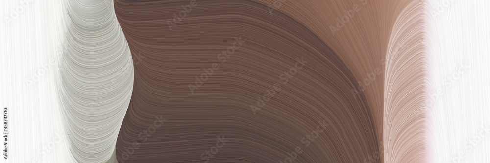 Poster abstract decorative banner design with light gray, old mauve and rosy brown colors. fluid curved lin
