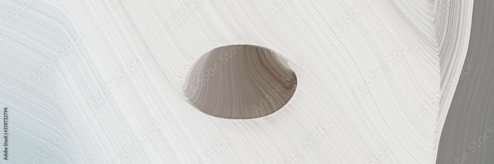 Poster abstract modern horizontal banner with light gray, pastel brown and gray gray colors. fluid curved f