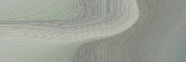 Obraz premium abstract decorative header design with dark gray, silver and old lavender colors. fluid curved lines with dynamic flowing waves and curves for poster or canvas
