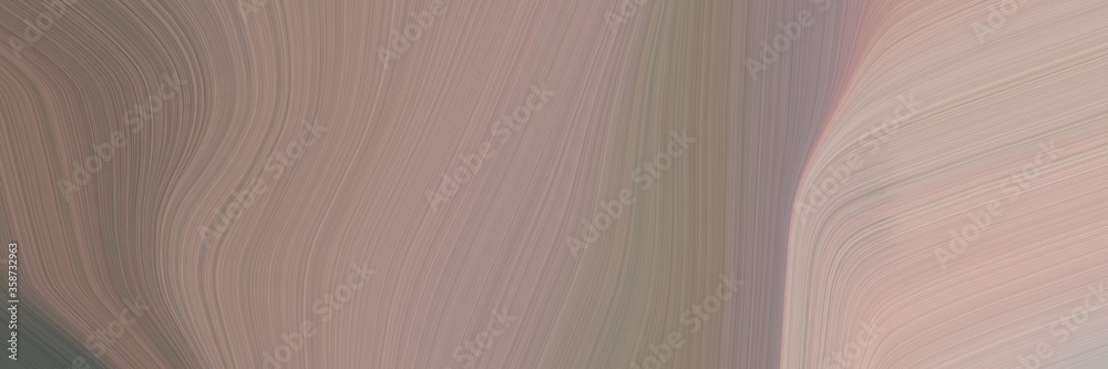 Poster abstract surreal header design with gray gray, silver and dark gray colors. fluid curved lines with dynamic flowing waves and curves for poster or canvas