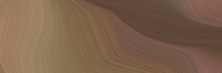 abstract flowing header design with pastel brown, rosy brown and old mauve colors. fluid curved flowing waves and curves for poster or canvas