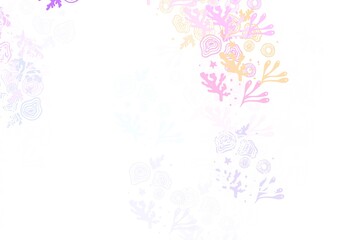 Light Blue, Red vector template with chaotic shapes.